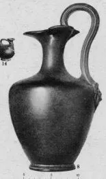 OINOCHOE (SOUTH ITALIAN, GNATHIAN, BLACK GLAZE)