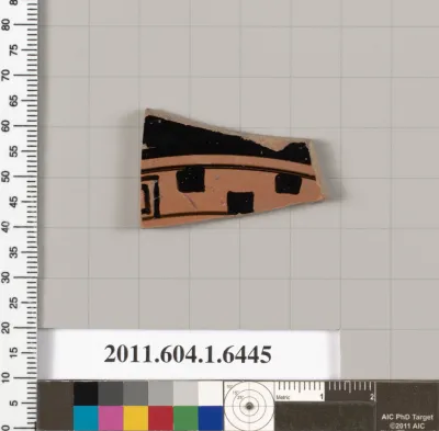 Terracotta fragment of a kylix (drinking cup)