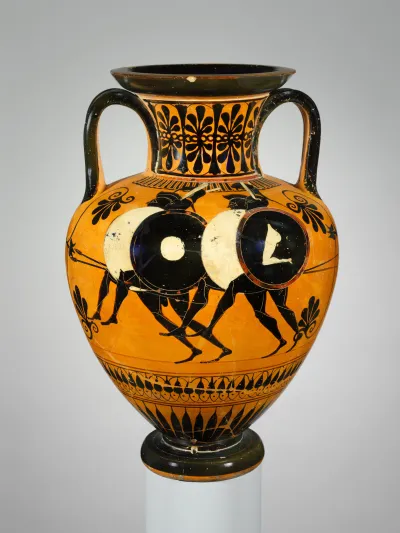 Terracotta neck-amphora (jar)