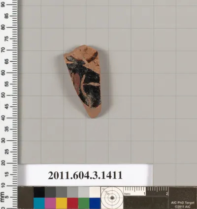 Terracotta fragment of a skyphos (deep drinking cup)