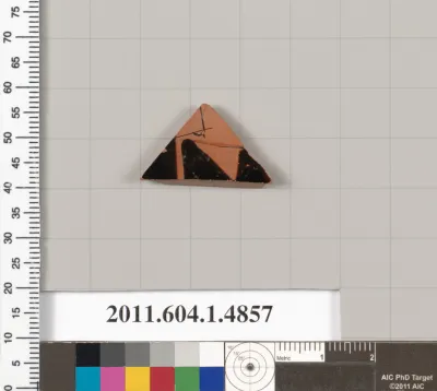 Terracotta fragment of a kylix (drinking cup)