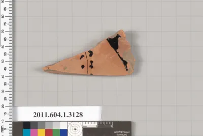 Terracotta fragment of a kylix (drinking cup)