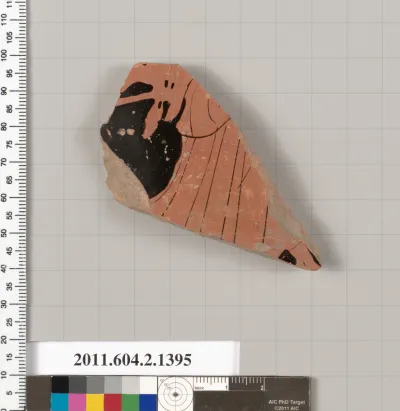 Terracotta fragment of a skyphos (deep drinking cup)?