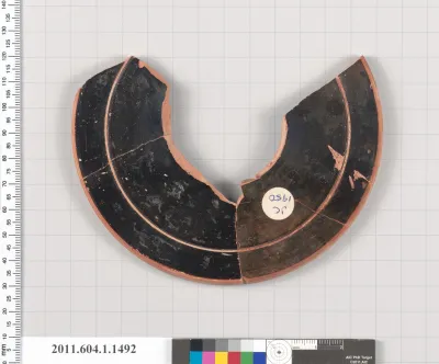 Terracotta fragment of a kylix (drinking cup)