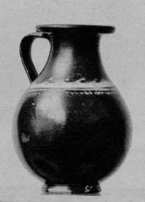 OINOCHOE (SOUTH ITALIAN, GNATHIAN, BLACK GLAZE)