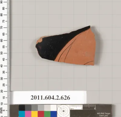 Terracotta fragment of a column-krater (bowl for mixing wine and water)