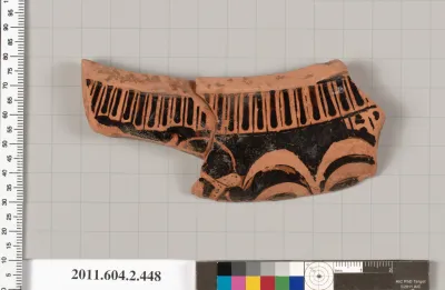 Terracotta fragment of a column-krater (bowl for mixing wine and water)