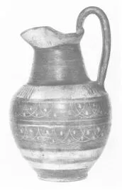 OINOCHOE (ETRUSCO-CORINTHIAN, BLACK GLAZE)