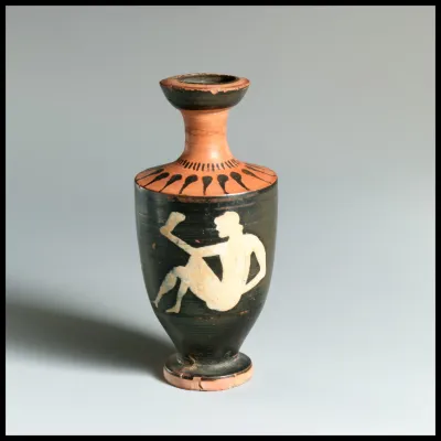 Terracotta lekythos (oil flask)