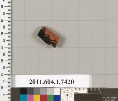 Terracotta fragment of a kylix (drinking cup)