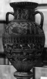 AMPHORA, NECK (ATHENIAN, BLACK-FIGURE)