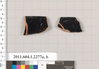 Terracotta rim fragments of kylikes (drinking cups)