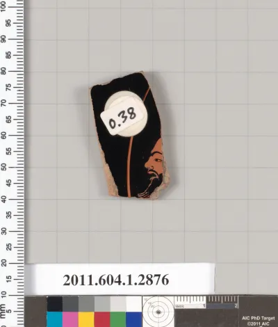 Terracotta fragment of a kylix (drinking cup)