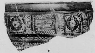 KRATER, FRAGMENT (ATHENIAN GEOMETRIC, SILHOUETTE)