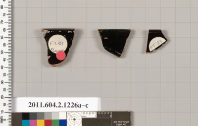 Terracotta fragments from kantharoi: head vases