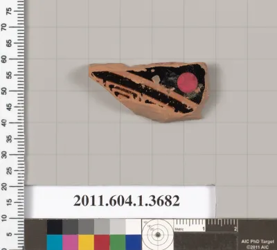 Terracotta fragment of a kylix (drinking cup)