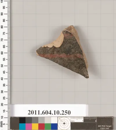 Terracotta fragment from a closed shape
