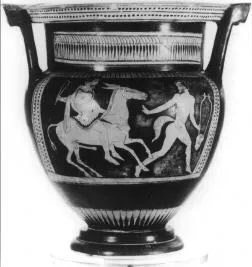 KRATER, COLUMN (ATHENIAN, RED-FIGURE)