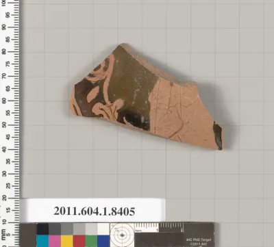 Terracotta fragment of a kylix (drinking cup)