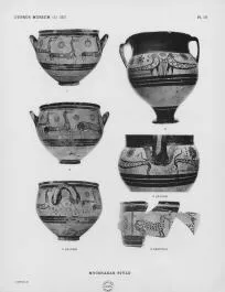 KRATER, FRAGMENTS (CYPRIOT, MYCENAEAN STYLE)