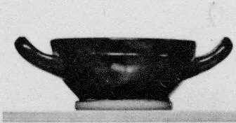 CUP, STEMLESS (ATHENIAN, BLACK GLAZE)