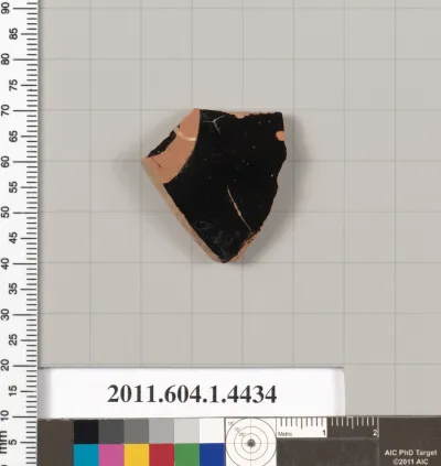 Terracotta fragment of a kylix (drinking cup)