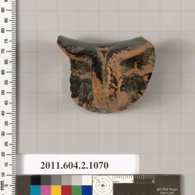 Terracotta fragments of a mug, oinochoe, shape 8