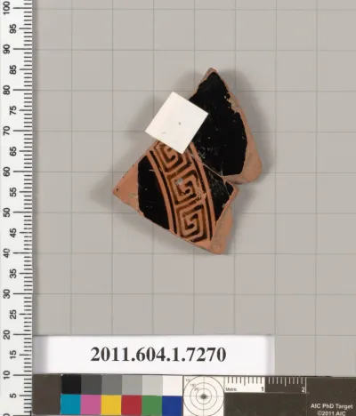 Terracotta fragment of a kylix (drinking cup)