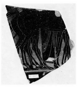 KRATER, COLUMN, FRAGMENT (ATHENIAN, BLACK-FIGURE)