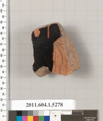 Terracotta fragment of a kylix (drinking cup)