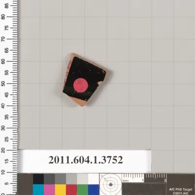 Terracotta fragment of a kylix (drinking cup)