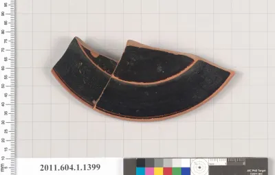 Terracotta fragment of a kylix (drinking cup)
