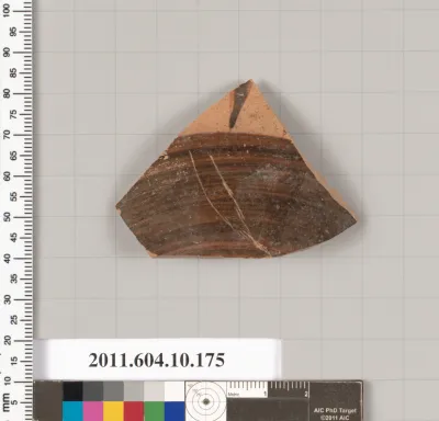 Terracotta fragment of a skyphos (deep drinking cup)