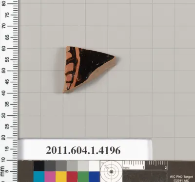 Terracotta fragment of a kylix (drinking cup)