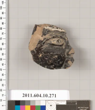 Terracotta fragment of a plastic vase