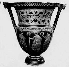 KRATER, COLUMN (SOUTH ITALIAN, APULIAN, RED-FIGURE)