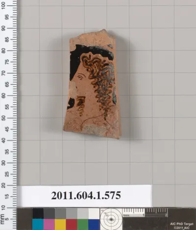 Terracotta fragment of a kylix (drinking cup)