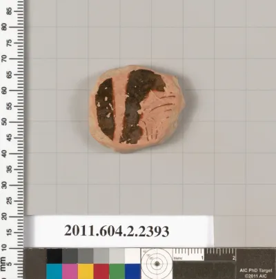 Terracotta fragments of a pot; glazed on the inside