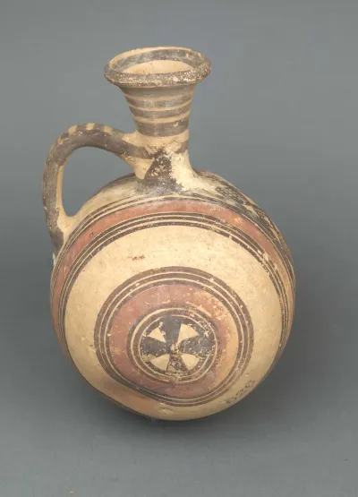 Jug, barrel-shaped
