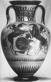AMPHORA, NECK (ATHENIAN, BLACK-FIGURE)