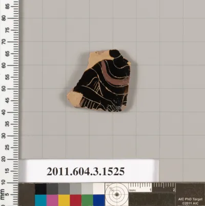 Terracotta fragment of a skyphos (deep drinking cup)