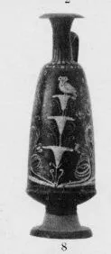 LEKYTHOS, SQUAT (SOUTH ITALIAN, GNATHIAN, BLACK GLAZE)