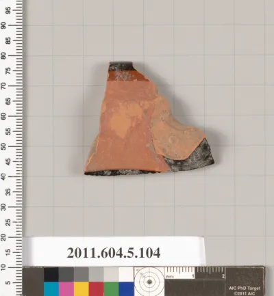 Terracotta rim fragment of a stemless kylix(drinking cup)?