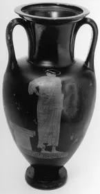 AMPHORA, NECK (ATHENIAN, RED-FIGURE)