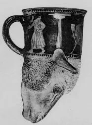 FIGURE VASE (ATHENIAN, RED-FIGURE)