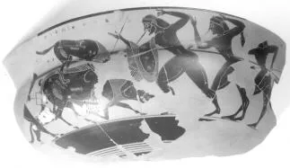 CUP, SIANA, FRAGMENTS (ATHENIAN, BLACK-FIGURE)