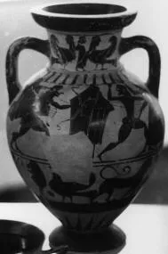 AMPHORA, NECK (ATHENIAN, BLACK-FIGURE)
