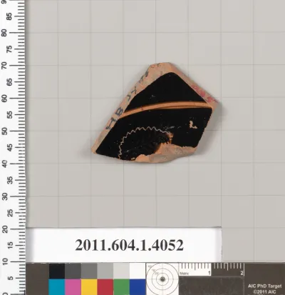 Terracotta fragment of a kylix (drinking cup)