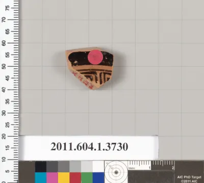 Terracotta fragment of a kylix (drinking cup)