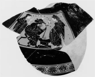 HYDRIA, FRAGMENT (ATHENIAN, BLACK-FIGURE)